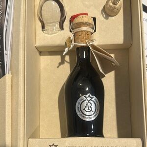 Aceto Balsamico Tradizionale di Reggio Emilia with Cork Stopper and glass
